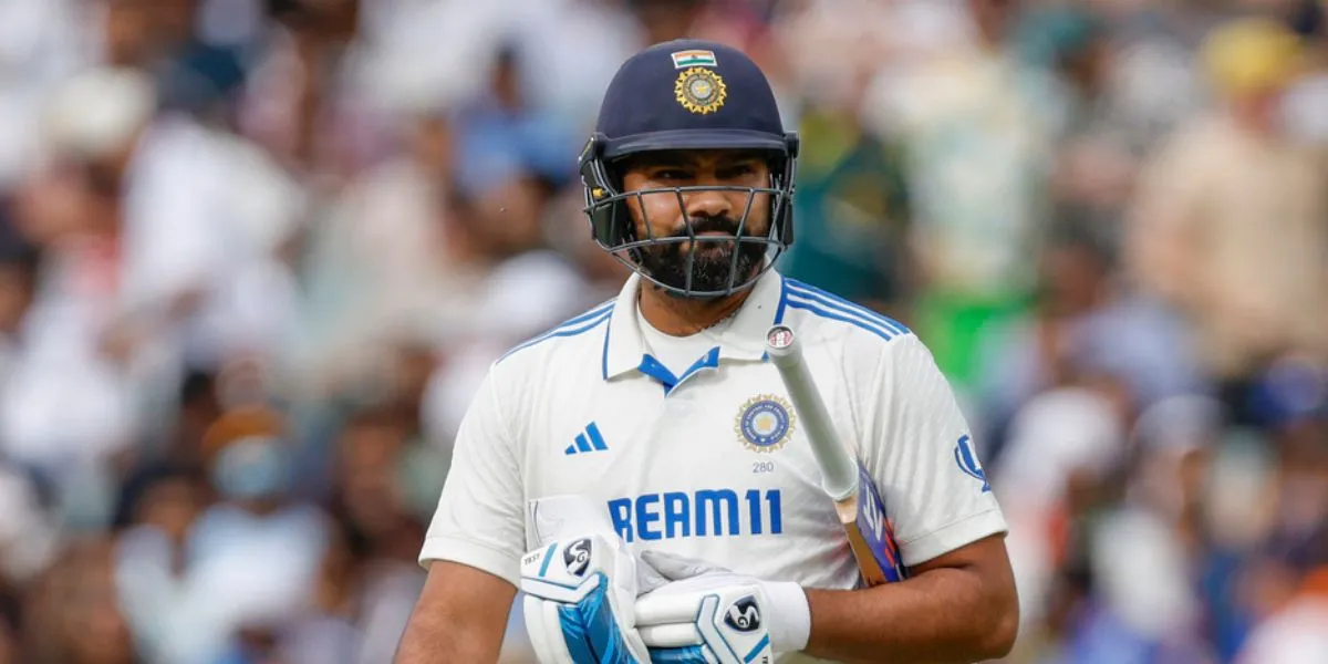 Rohit Sharma dismissed in the first innings for 3 runs (Source:@sujeetsuman1991,x.com)